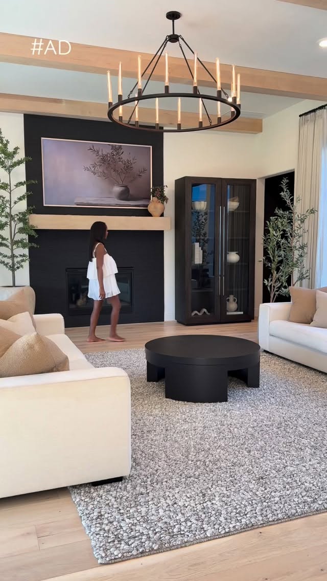 Instagram post by @decor.snippets for The Home Depot. Caption reads: Comment HOME

I love adding mood lighting and....