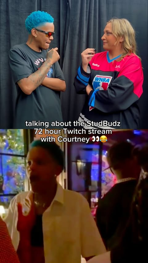 Instagram post by @aliyahfunschelle for Twitch. Caption reads: [...] if Cathy and Holly make it outside 😂👀....
