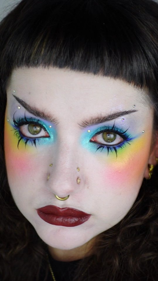 Instagram post by @cicubica for maccosmetics. Caption reads: I just needed an excuse to use a white base and....