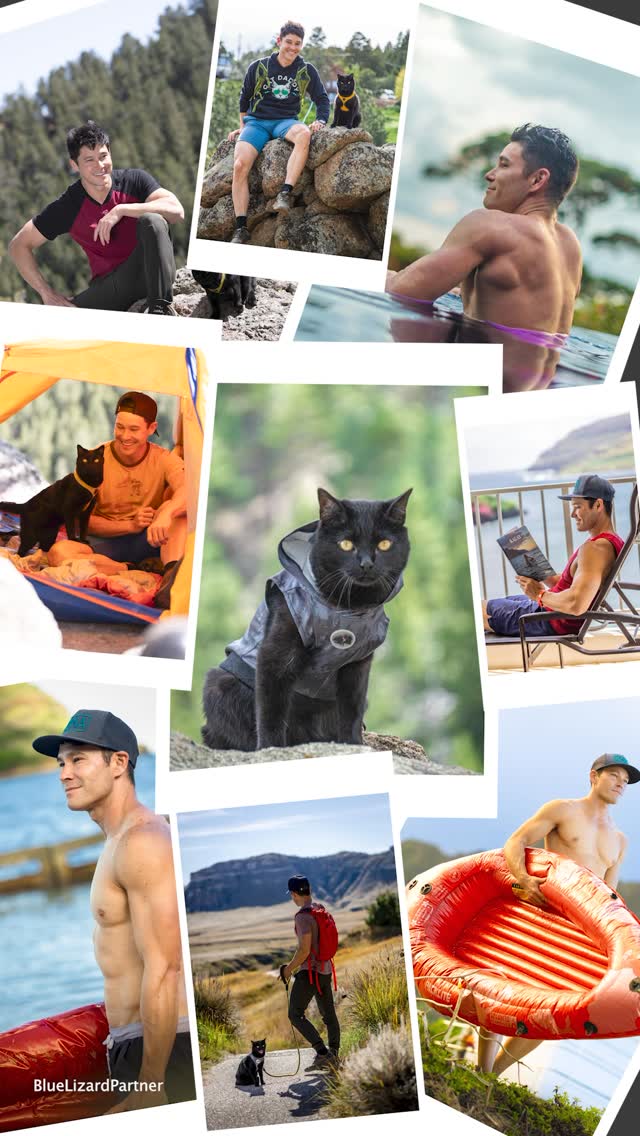 Instagram post by @jjyosh for Blue Lizard Sunscreen. Caption reads: [...] Blue Lizard at a store near you!....