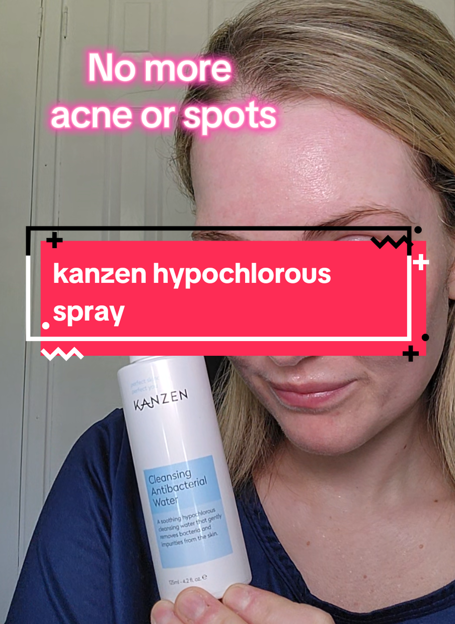 TikTok post by @aprilm930 for Kanzen Skincare. Caption reads: @Kanzen Skincare hypochlorous spray 💗 [...].