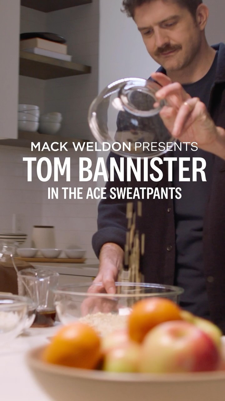 Instagram post by @tbannister for Mack Weldon. Caption reads: @tbannister: Entrepreneur, dad, and the embodiment....