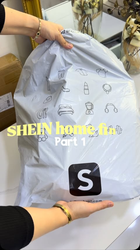 Instagram post by @ayurh90 for SHEIN Arabic. Caption reads: SHEIN Home finds part 1 Style Your Space! Search....