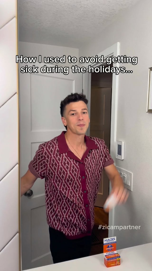 Instagram post by @michaelandmatt for Zicam. Caption reads: I did what I had to do. 😏

Before @Zicam, my....