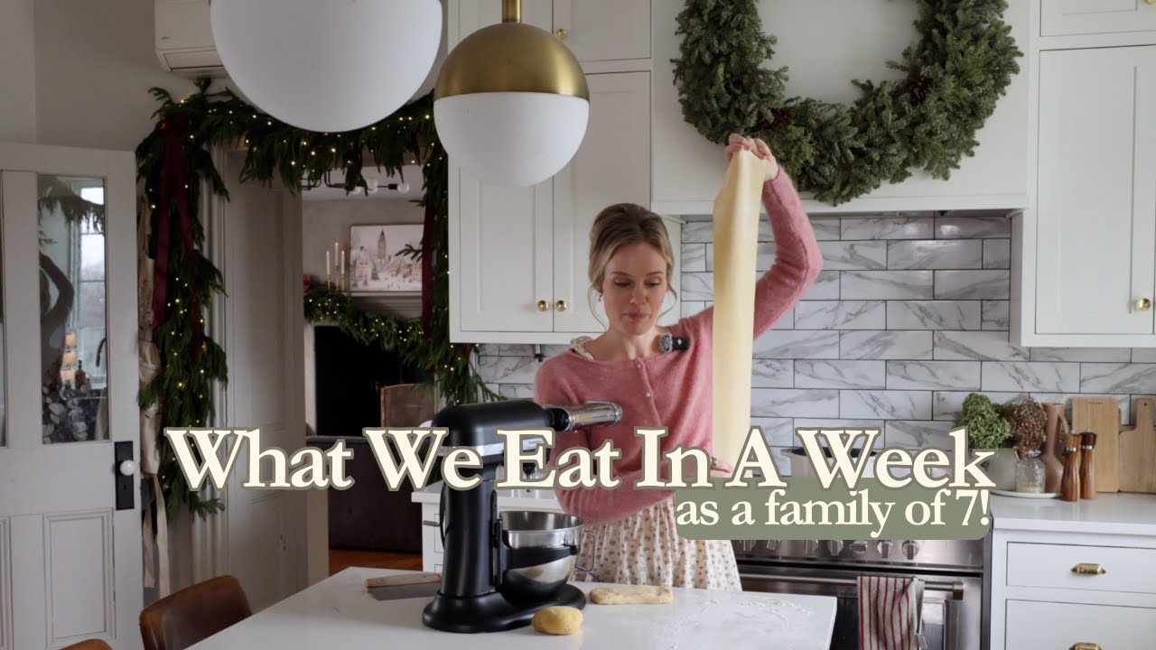 YouTube post by @thisgoldenhour for Thrive Market. Caption reads: Feeding My Large Family Nourishing and Delicious....