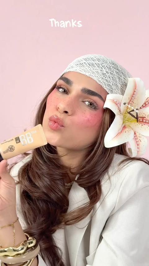 Instagram post by @alisha_tejani for Maybelline New York Pakistan. Caption reads: This is what “your skin but better” actually looks....