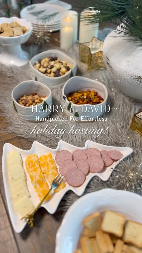 Instagram post by @tuxedofarmhouse for Harry & David. Caption reads: #ad I partnered with Harry & David to bring you my....