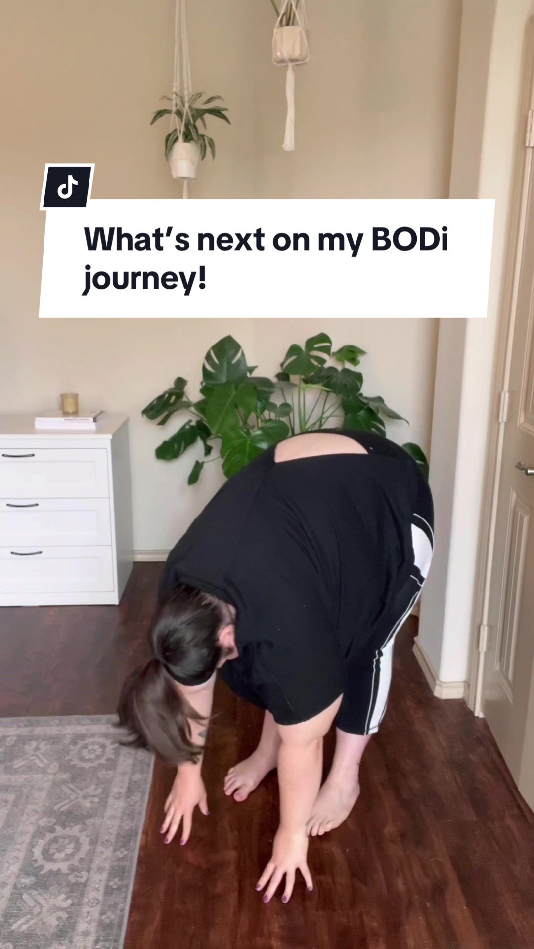TikTok post by @jennifer.buckingham for BODi. Caption reads: Really excited about the next steps in my @BODi....