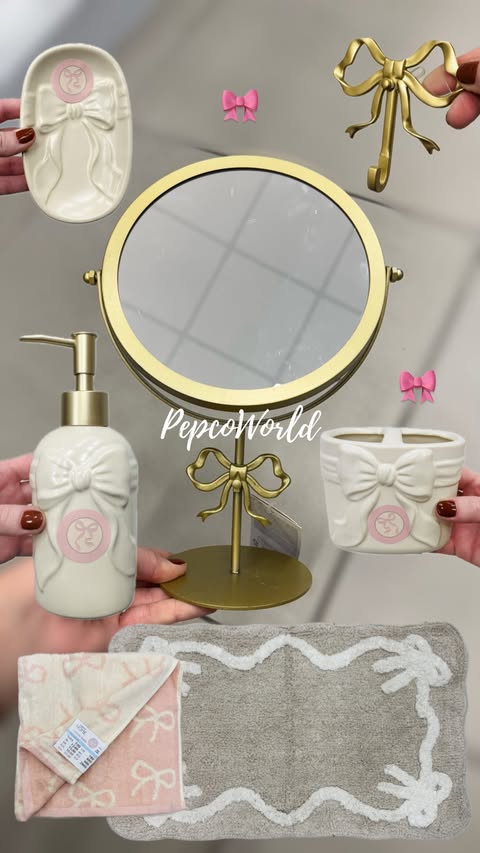 Instagram post by @pepcoworld for Pepco. Caption reads: 🎀new Bow Bon 🎀 collection • part 9

mirror 2500....