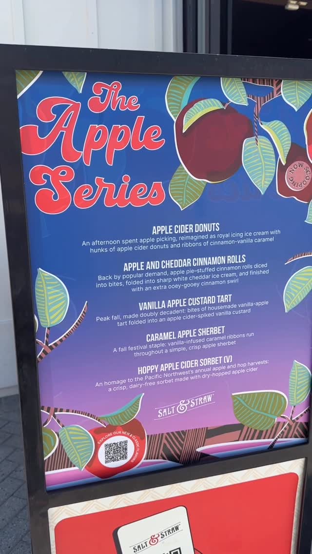 Instagram post by @deadly_777 for Salt & Straw. Caption reads: #AD Fall is here! But it’s so hot..I need some ice....