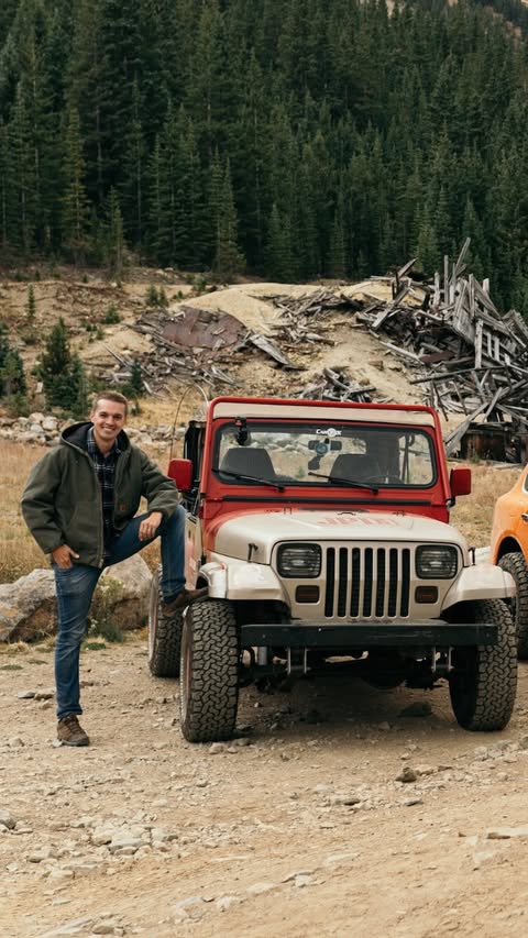 Instagram post by @the_real_hoovies_garage for eBay Motors. Caption reads: I bought my dream offroader on eBay seven years....