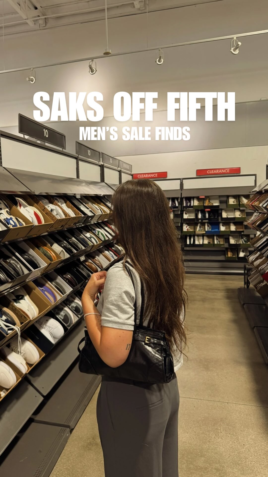 Instagram post by @maddygstyle for Saks OFF 5TH. Caption reads: [...] Shop everything you need at Saks OFF 5TH....