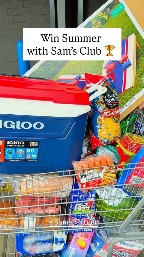 Instagram post by @samsclub_doesitagain for Sam's Club. Caption reads: [...] this summer a MEMBER-able one with....