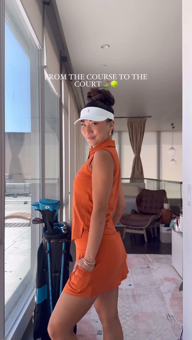 Instagram post by @iamsooyounlee for Rhone. Caption reads: From the gym, to the course, to the court @rhone....