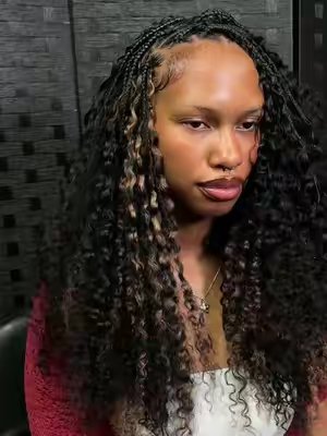 TikTok post by @blessedbybrook._ for Ywigs. Caption reads: [...] books are open up to the 15th! hair from....