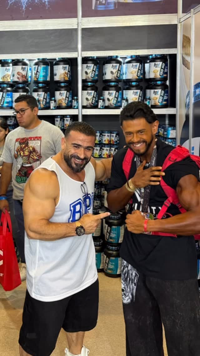 Instagram post by @ifbb_pro_kamal_elgargni for BPI Sports. Caption reads: That a wrap for the BPI Sports #MrMexico takeover!....