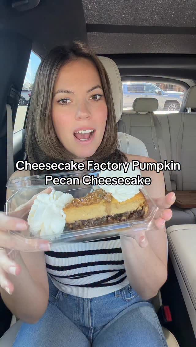 Instagram post by @eatdrinkandbemandy for The Cheesecake Factory. Caption reads: Hard to beat this combo  @cheesecakefactory....