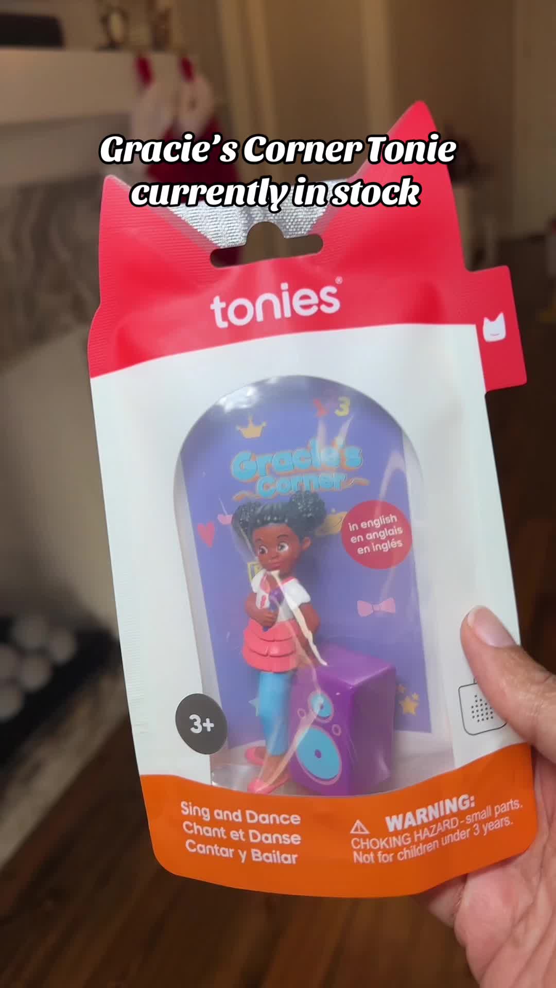 TikTok post by @zeesworld321 for tonies. Caption reads: @tonies US Gracie’s corner Tonie is currently in....