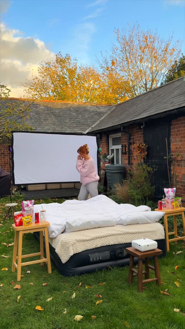 Instagram post by @izzierodgers for JBL. Caption reads: BEST DATE EVA 🥹🎬🍿👻🩷 Happy Halloween!

Not....