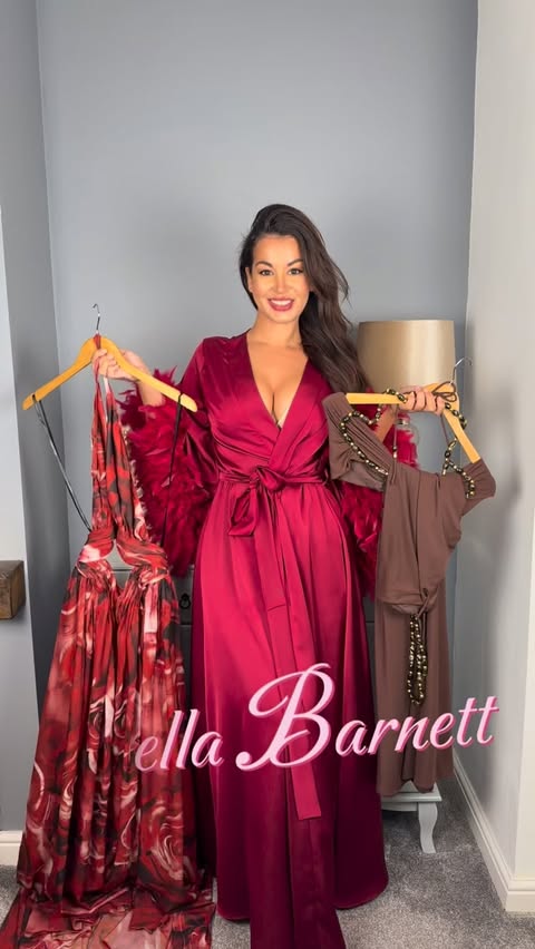 Instagram post by @styledby.karin for Bella Barnett. Caption reads: [...] entire moments? These two looks from....
