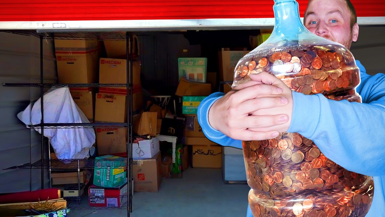 YouTube post by @TreasureHuntingWithJebus for Whatnot. Caption reads: I Bought a Storage Unit Untouched For YEARS and....