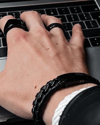 Instagram post by @dr.alihojeij for Trendhim. Caption reads: Black Friday at Trendhim, check the link in the....