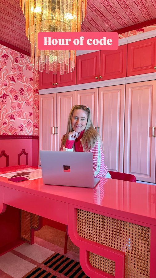 Instagram post by @codeorg for Refinery29. Caption reads: Confession, I was one of those kids always on my....