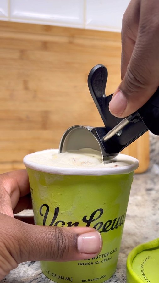 Instagram post by @lawcannon for Van Leeuwen Ice Cream. Caption reads: There’s nothing that can give you the great....