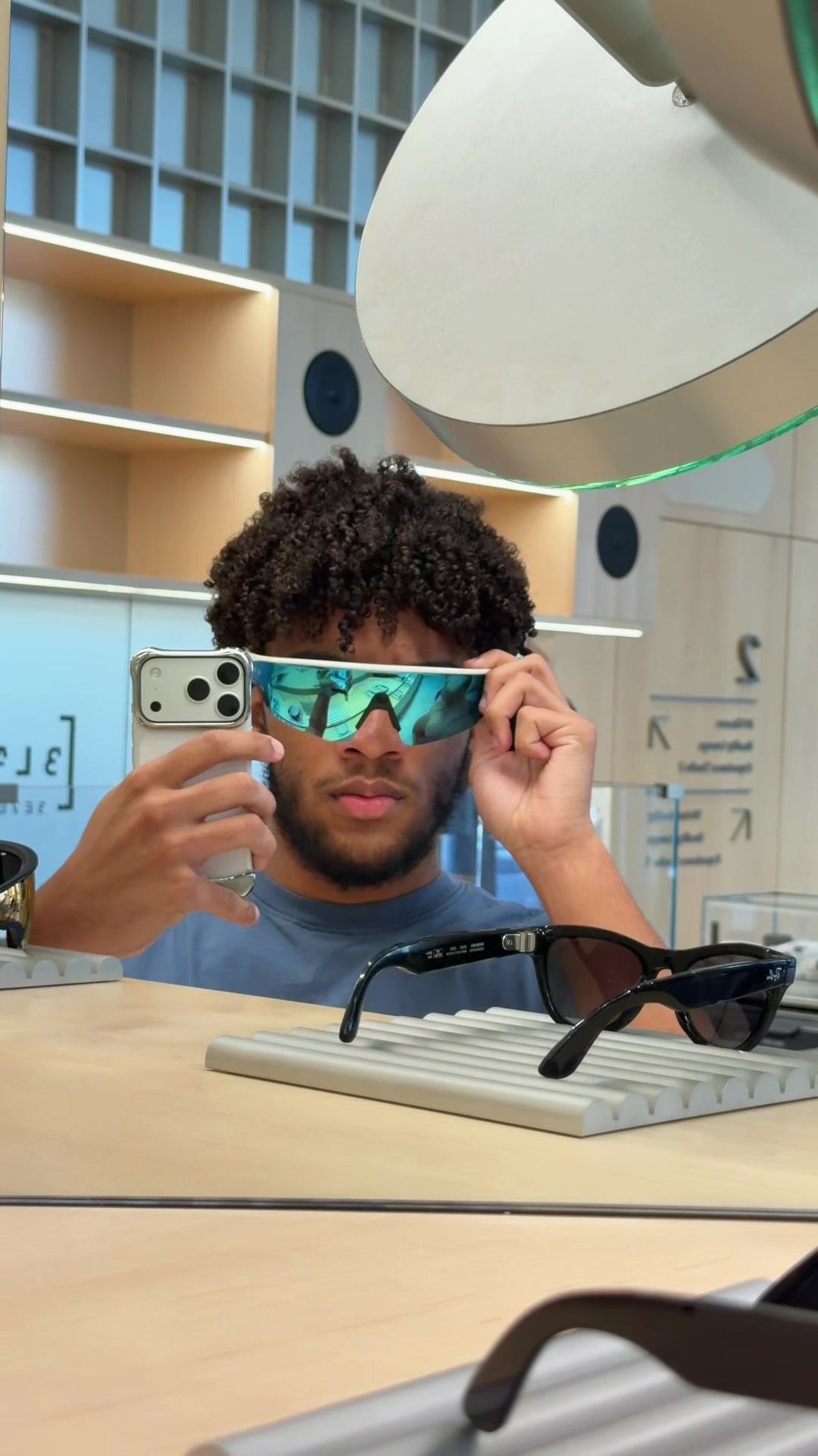 TikTok post by @carterpcs for Oakley. Caption reads: [...] #MetaQuest #RayBanMeta #VR @raybanmeta....