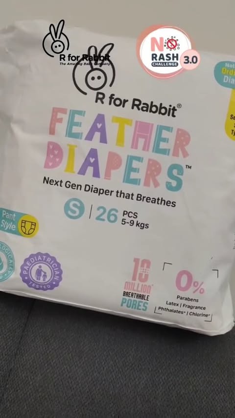 Instagram post by @mom_of_siya_dhanvi for R for Rabbit. Caption reads: [...] moms! ✔️ With the No Rash Challenge,....