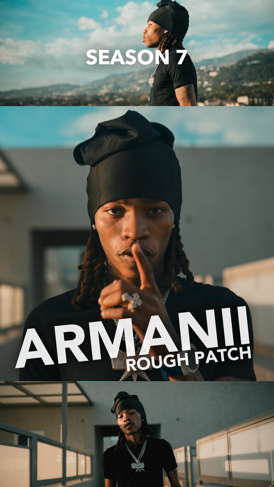 Instagram post by @deadlyofficial for Clarks Originals. Caption reads: @armaniimusiq gives us a DEADLY acoustic of ‘Rough....