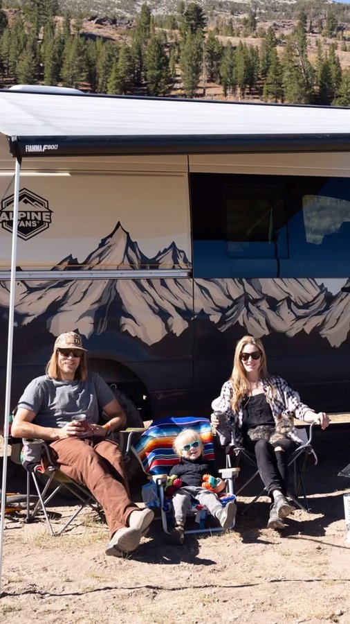 Instagram post by @elysesaugstad for TINCUP Whiskey. Caption reads: Exposing my little guy to the majesty of the great....