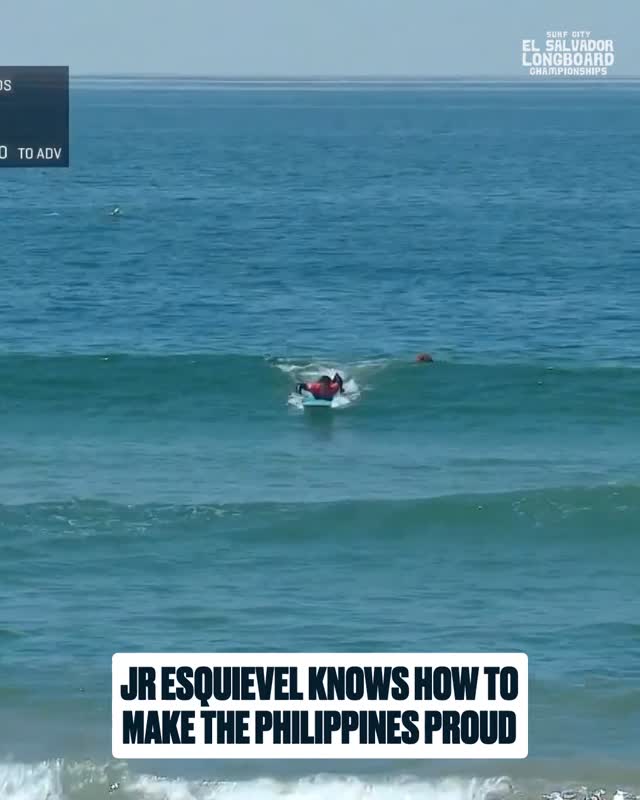 Instagram post by @jayresquivel for World Surf League. Caption reads: Turn your volume up and listen to @jayresquivel’s....