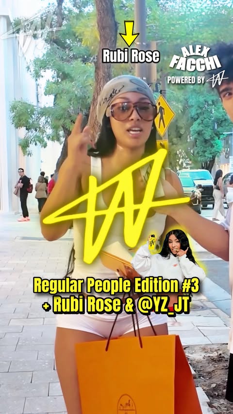 Instagram post by @alexfacchii for getw.com. Caption reads: @rubirose Shares her W in life + @yz_jt & regular....