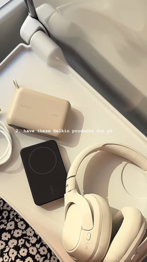 Instagram post by @our.neutral.abode for Belkin. Caption reads: [...] before yours
🔋 Stay powered with my....