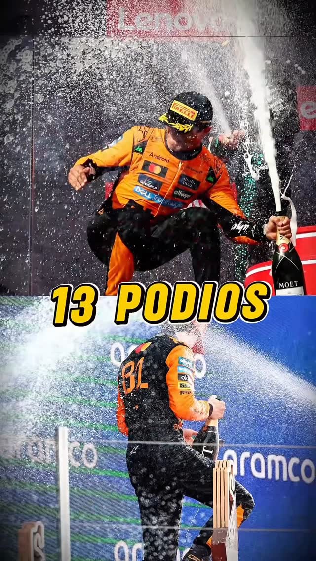 Instagram post by @rodolpho_santos for Mclaren. Caption reads: A F1 se encaminha para as 10 últimas corridas da....