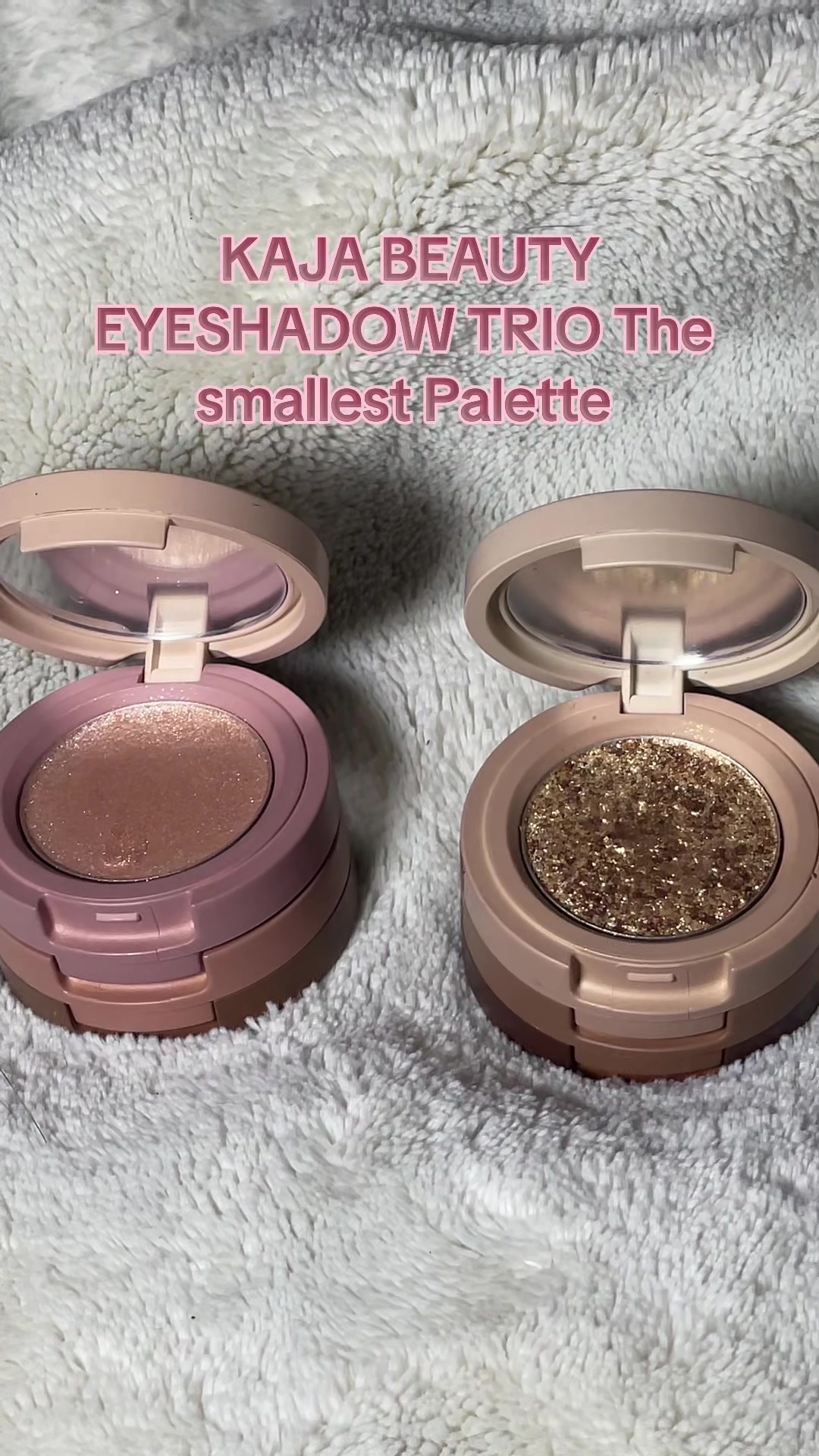 TikTok post by @rose42012 for Kaja Beauty. Caption reads: @Kaja Beauty KOREAN EYESHADOW BEAUTY [...].