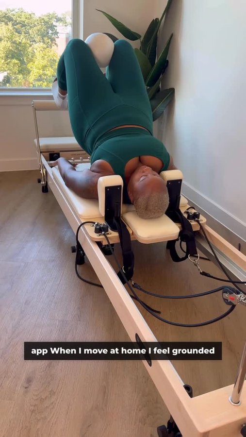 Instagram post by @mskaimichelle for Your Reformer. Caption reads: [...] body in ways that feel good 💛

The....