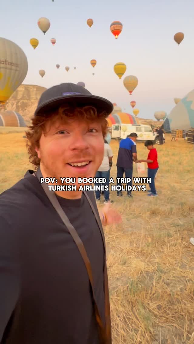 Instagram post by @christian.grossi_ for Turkish Airlines. Caption reads: The most beautiful place in Türkiye 🇹🇷 

Rise....