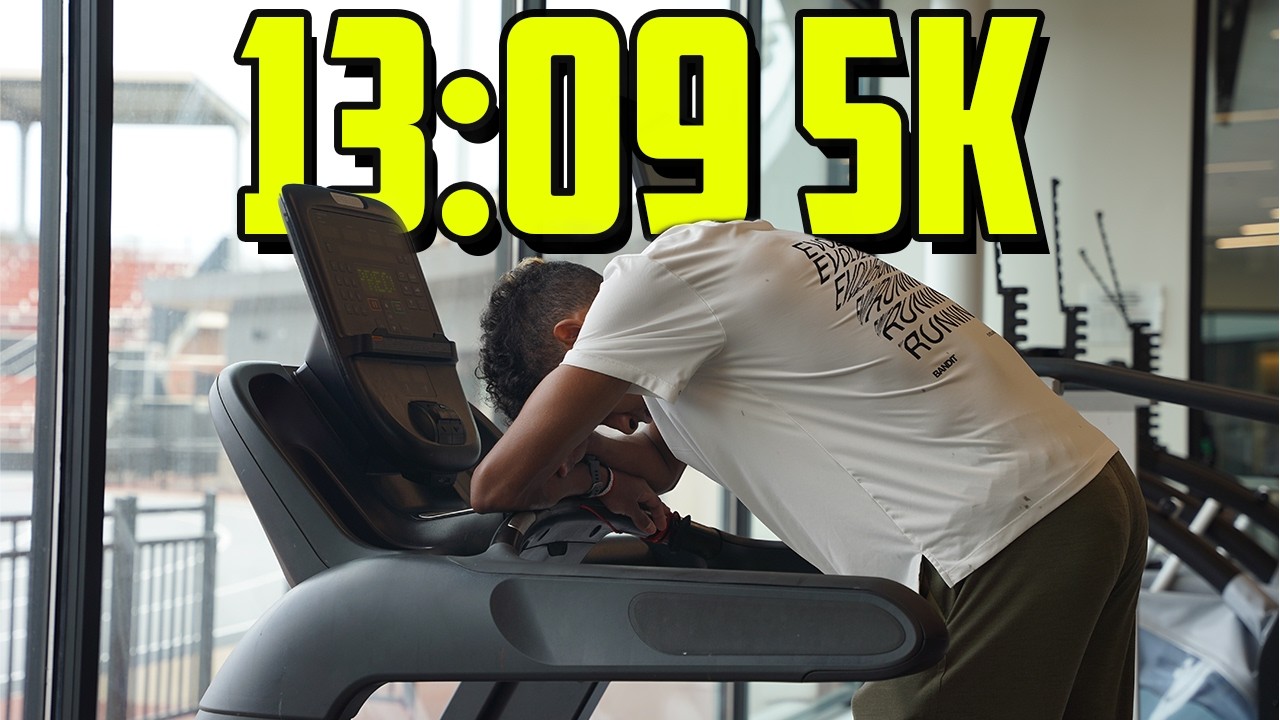 YouTube post by @yaseenabdalla8713 for Bandit Running. Caption reads: 1320 MILES ON A TREADMILL.