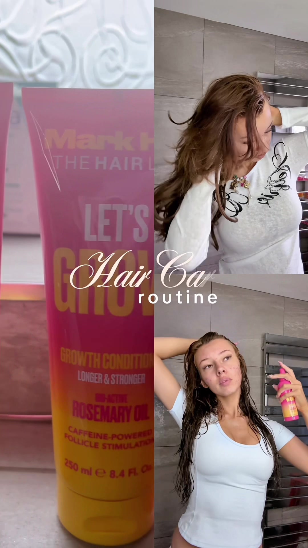 TikTok post by @tylabeausmith for Mark Hill Hair. Caption reads: Hair care using @Mark Hill Hair let’s grow....
