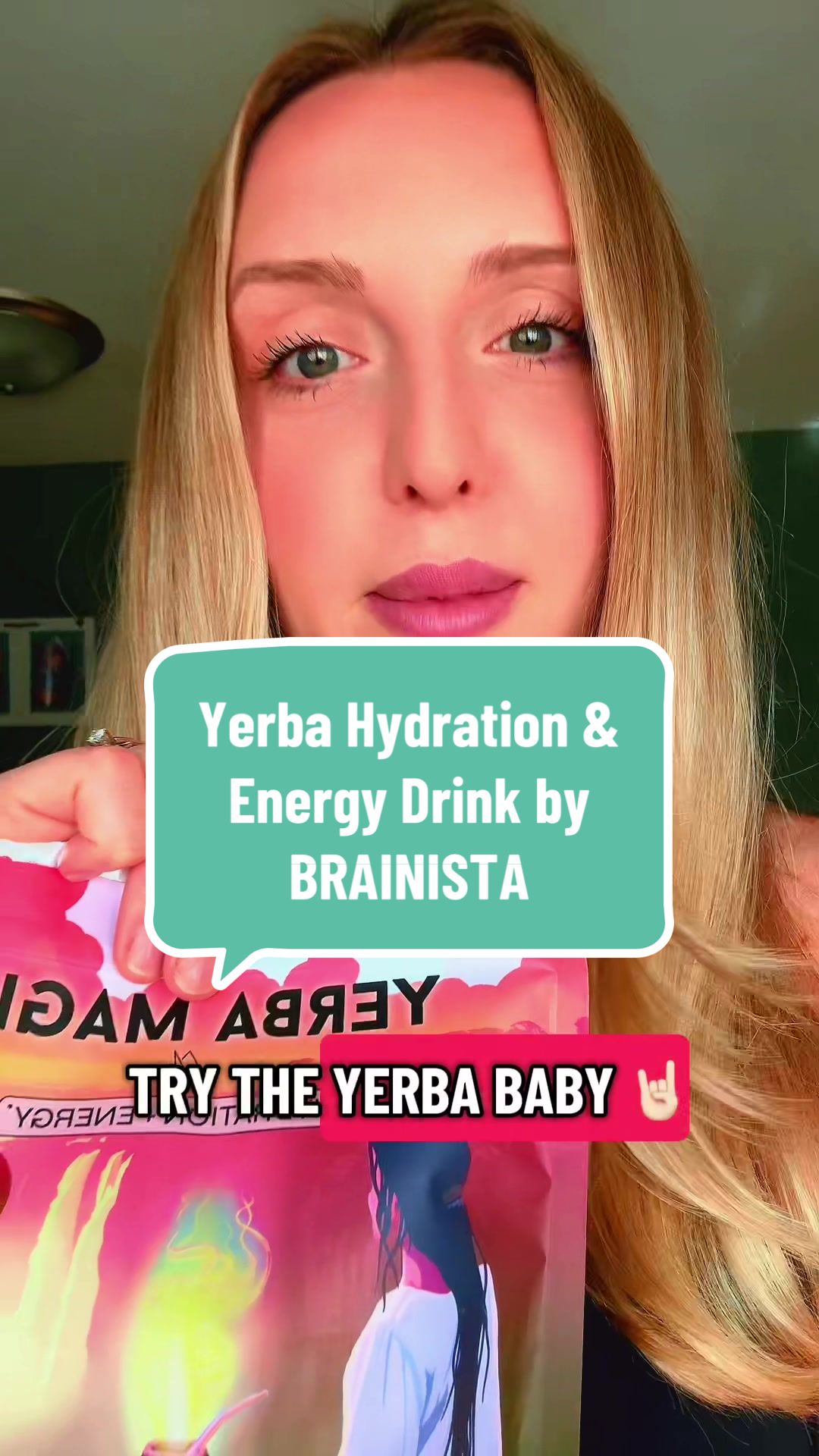 TikTok post by @lauren_created for Brainista. Caption reads: @Brainista @brainistaofficial #Yerba #yerbamate....