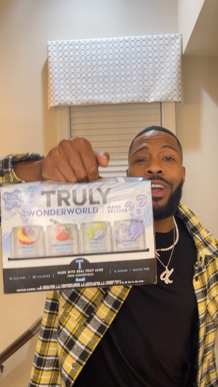 Instagram post by @kendallkyndall for Truly Hard Seltzer. Caption reads: @truly dropped a new Limited Release hint of....