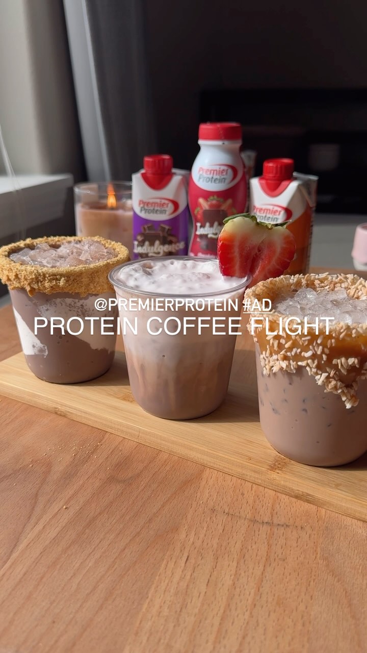 Instagram post by @thefarmstyle for Premier Protein. Caption reads: #ad | Morning coffee has never been better with....