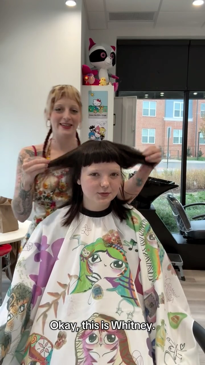 Instagram post by @empalmm for Lunar Tides Hair. Caption reads: Did this really fun project for @rhidancey 🥰🥰 on....