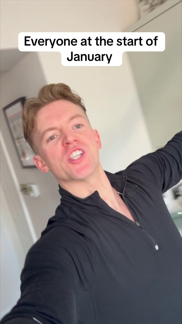 TikTok post by @george_olney for Lipton Ice Tea Switzerland. Caption reads: AD/ New year new me 😅 @liptonicetea #liptonicetea....