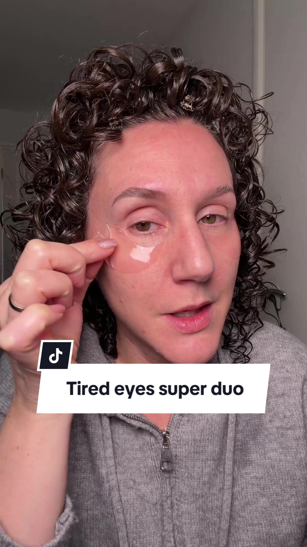 TikTok post by @makeupbykaty_angelidi for COSRX. Caption reads: [...] cream of all time. Both by @@COSRX UK [...].