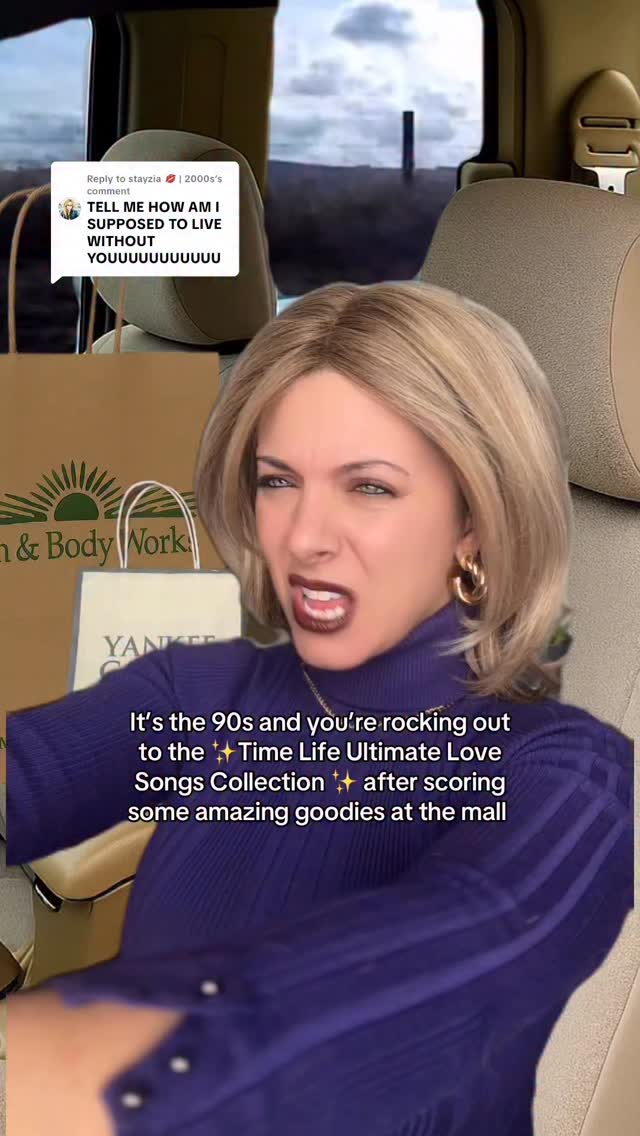 Instagram post by @retr0avocado for Bath & Body Works. Caption reads: This Michael Bolton song really hates to see me....