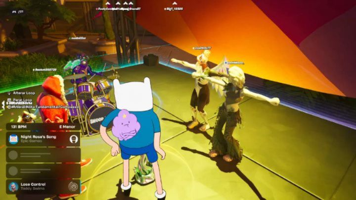 Instagram post by @maxxiimgames for Epic Games. Caption reads: [...] and sing together too lol thank you....