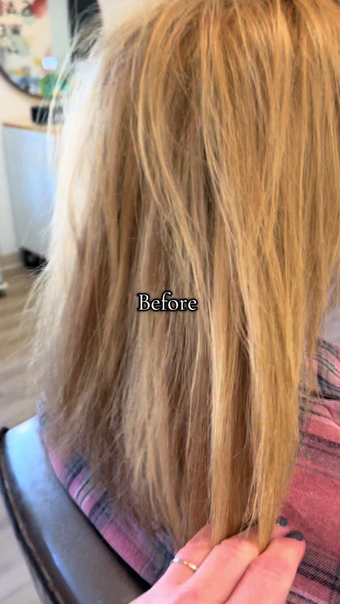 TikTok post by @karaparker000 for IGK Hair. Caption reads: @IGK Hair 4 n 1 spray! Works so well on [...].